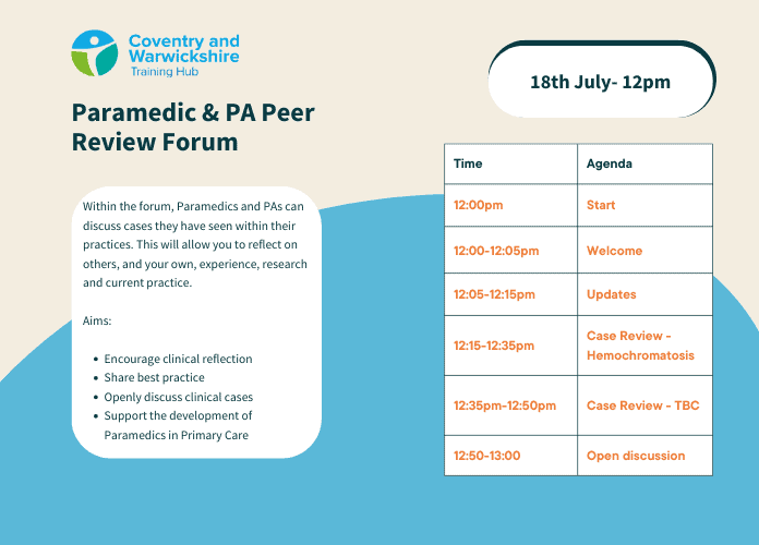 Paramedic and PA Peer Review Forum